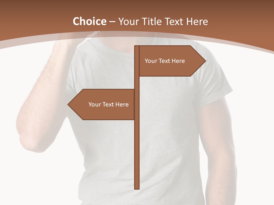 Carefree Smiling Man Satisfied PowerPoint Template