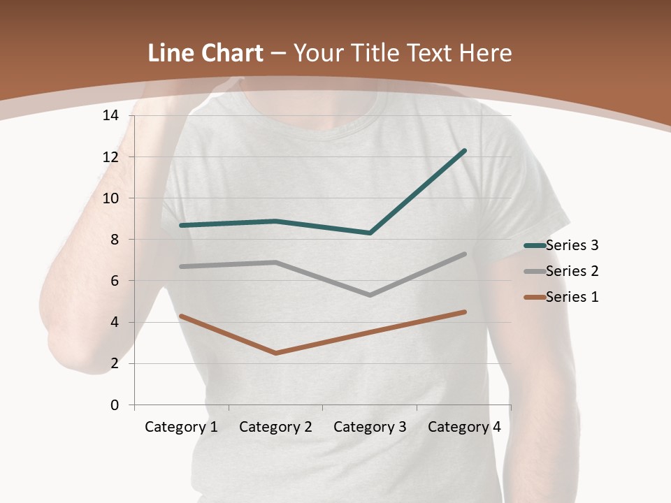 Carefree Smiling Man Satisfied PowerPoint Template