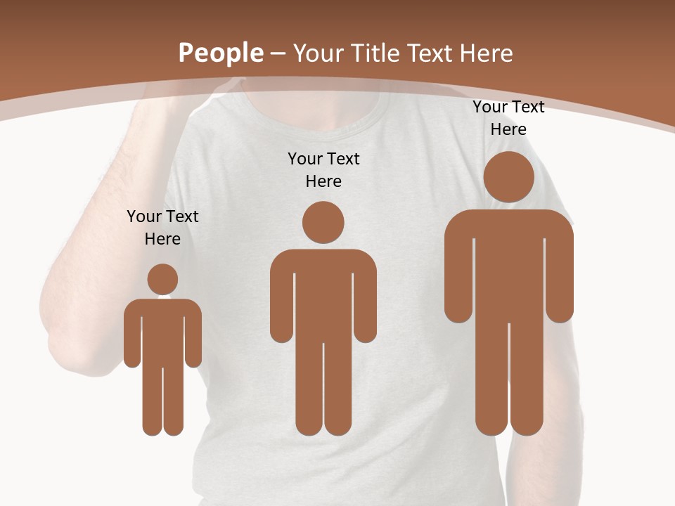 Carefree Smiling Man Satisfied PowerPoint Template