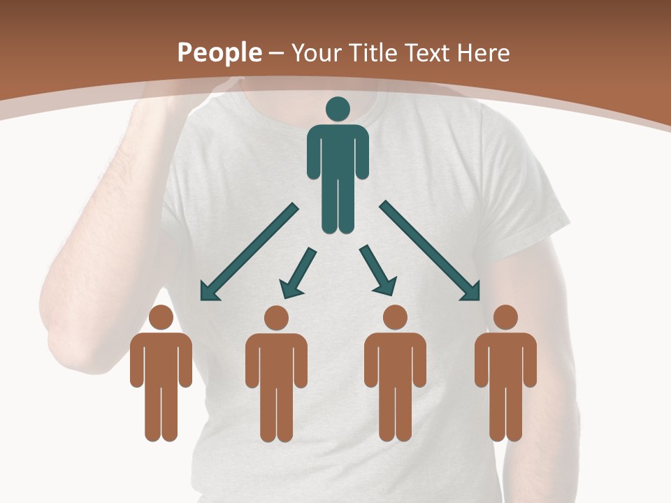 Carefree Smiling Man Satisfied PowerPoint Template