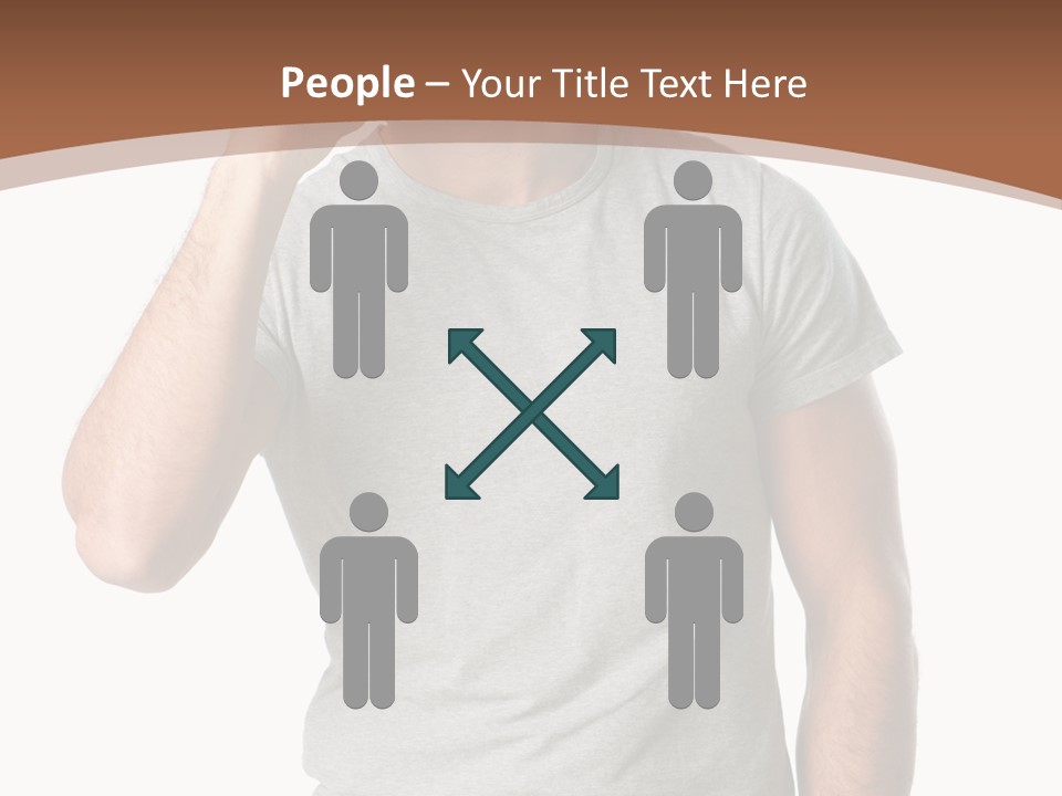 Carefree Smiling Man Satisfied PowerPoint Template