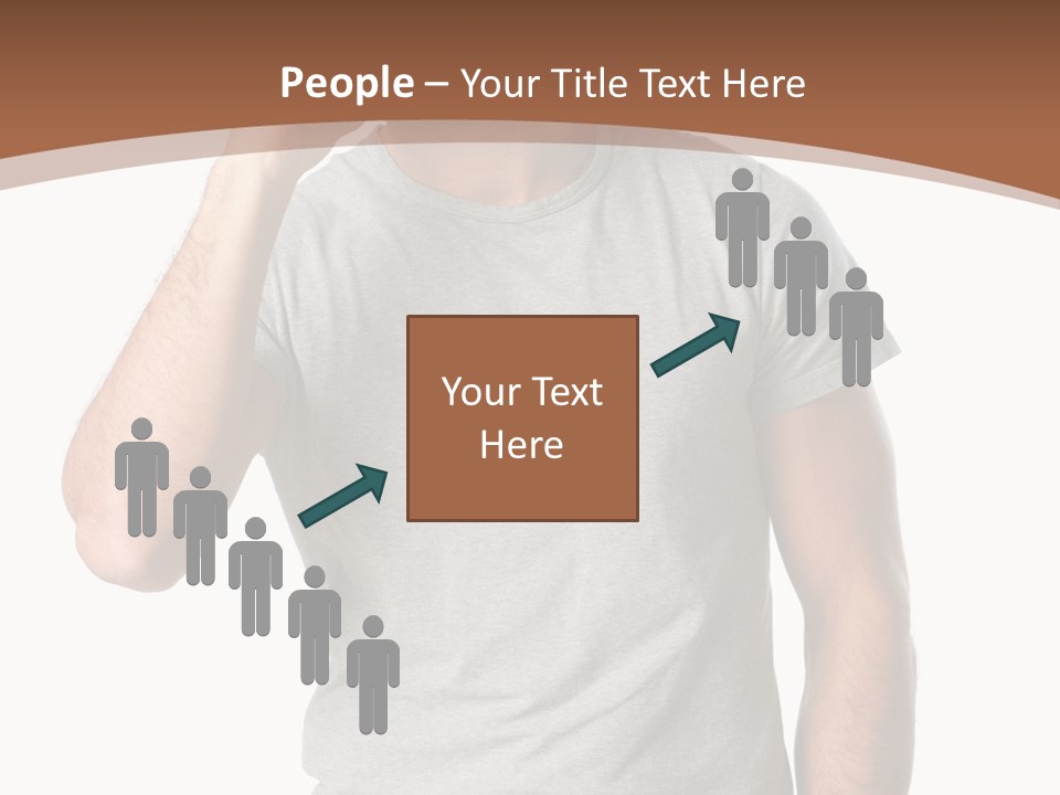 Carefree Smiling Man Satisfied PowerPoint Template