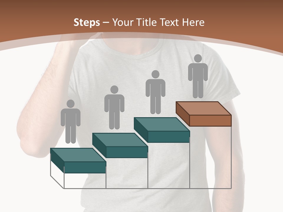 Carefree Smiling Man Satisfied PowerPoint Template