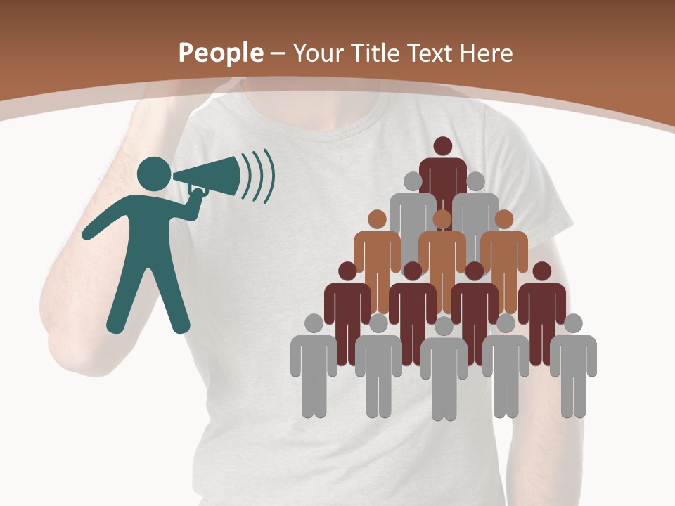 Carefree Smiling Man Satisfied PowerPoint Template