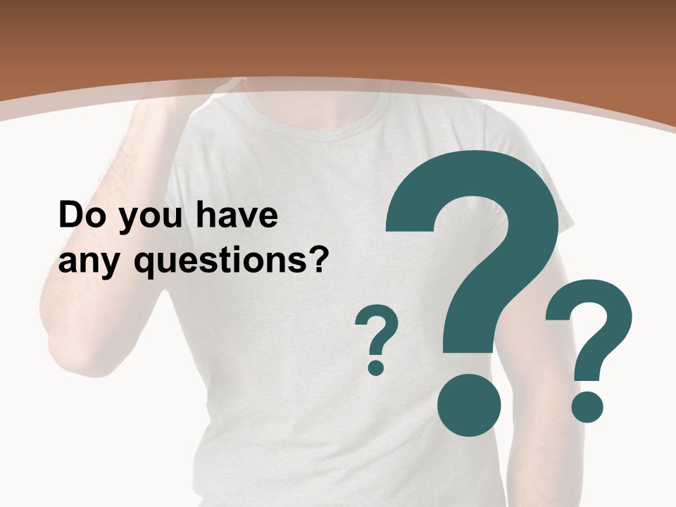 Carefree Smiling Man Satisfied PowerPoint Template