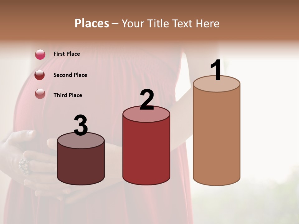 Elbow Maternal Belly PowerPoint Template