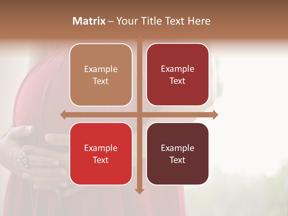 Elbow Maternal Belly PowerPoint Template