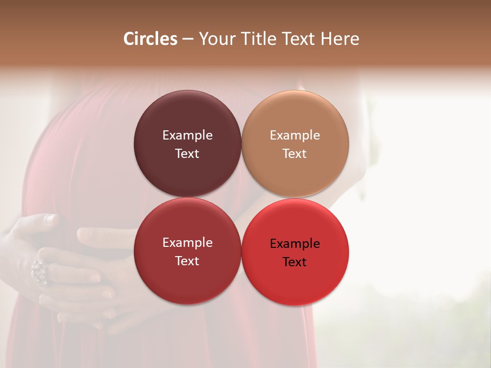 Elbow Maternal Belly PowerPoint Template