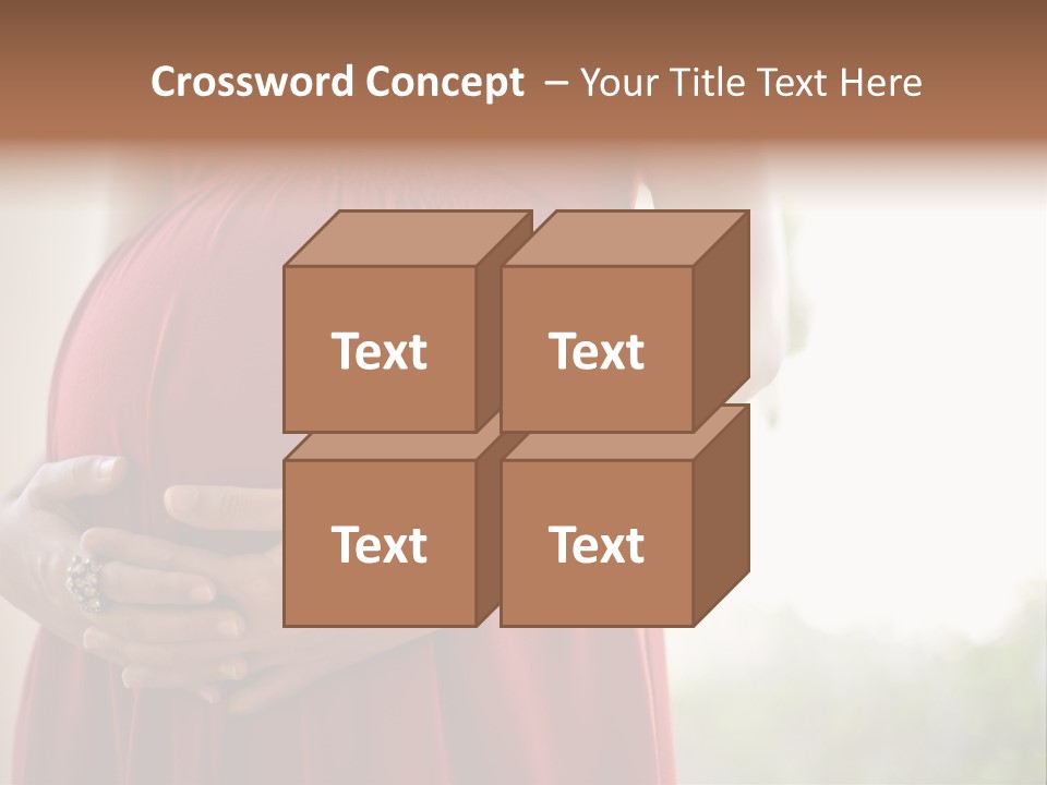 Elbow Maternal Belly PowerPoint Template