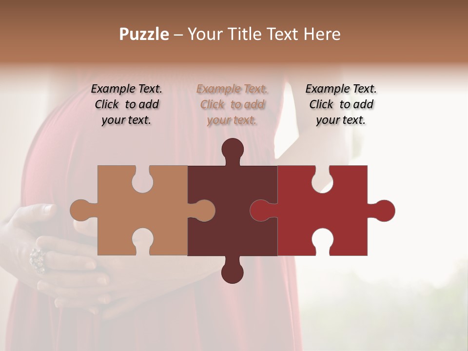 Elbow Maternal Belly PowerPoint Template