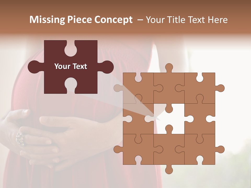 Elbow Maternal Belly PowerPoint Template