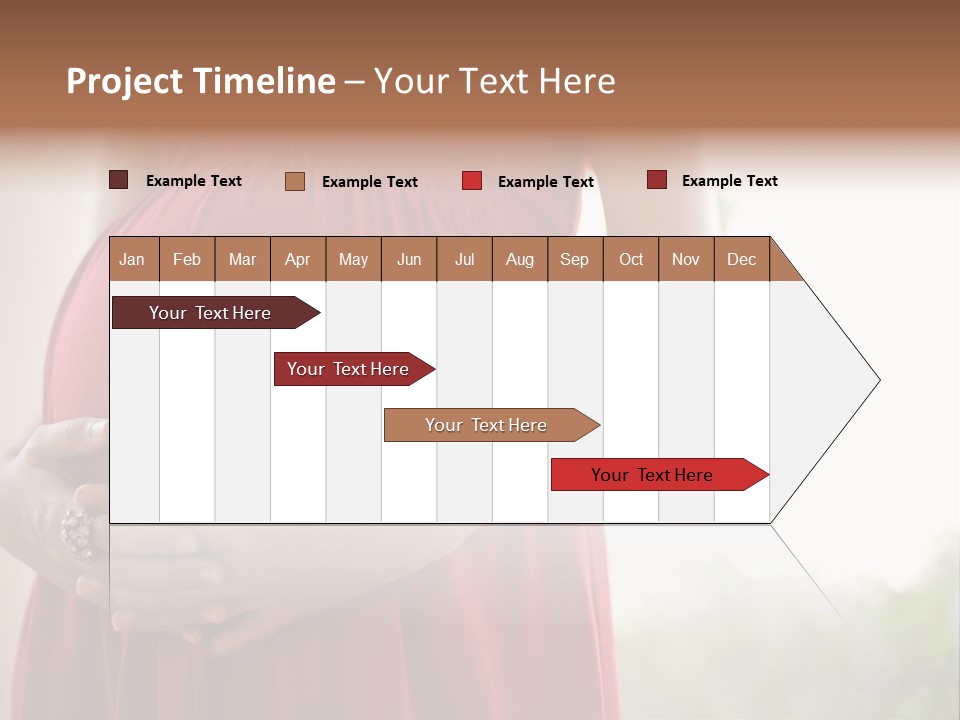 Elbow Maternal Belly PowerPoint Template