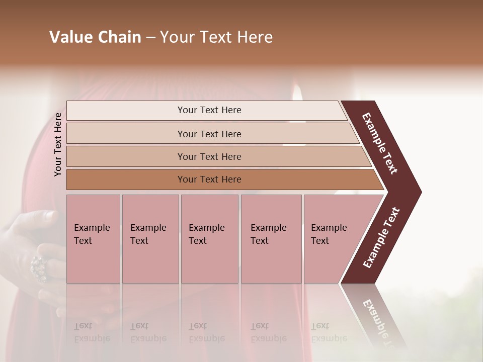 Elbow Maternal Belly PowerPoint Template