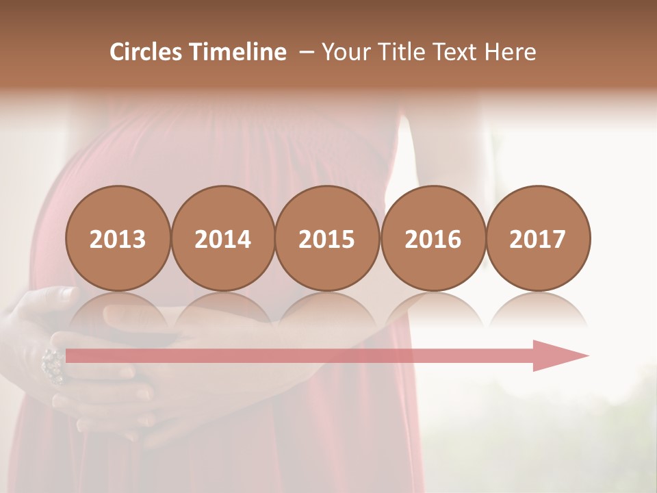 Elbow Maternal Belly PowerPoint Template