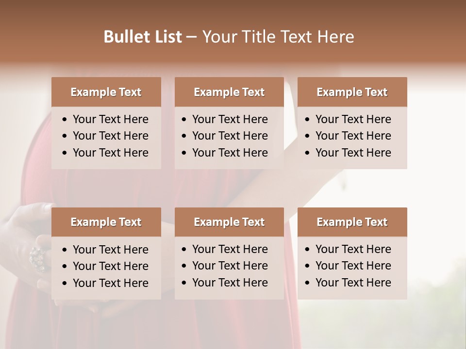 Elbow Maternal Belly PowerPoint Template