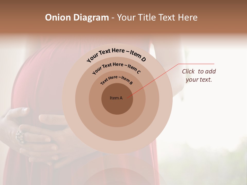 Elbow Maternal Belly PowerPoint Template