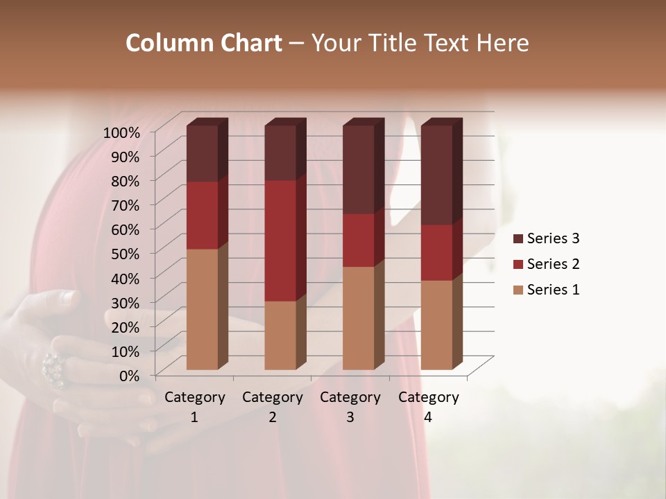 Elbow Maternal Belly PowerPoint Template