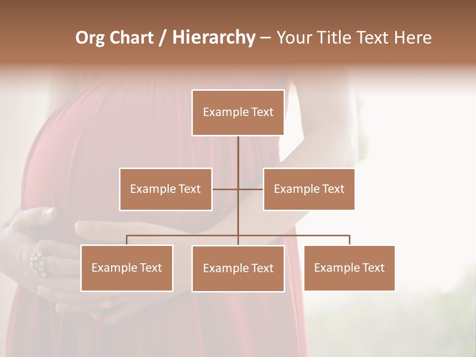 Elbow Maternal Belly PowerPoint Template