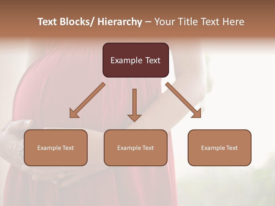 Elbow Maternal Belly PowerPoint Template