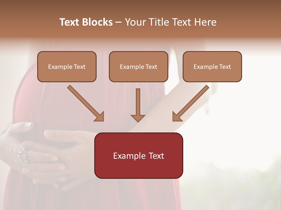 Elbow Maternal Belly PowerPoint Template