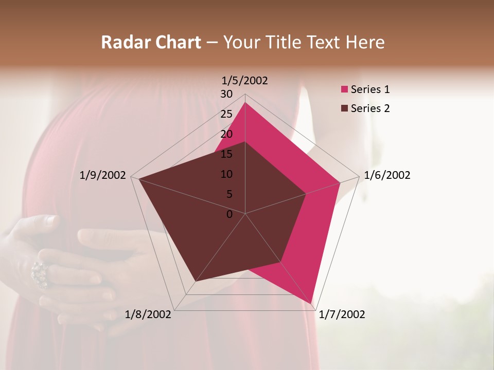 Elbow Maternal Belly PowerPoint Template