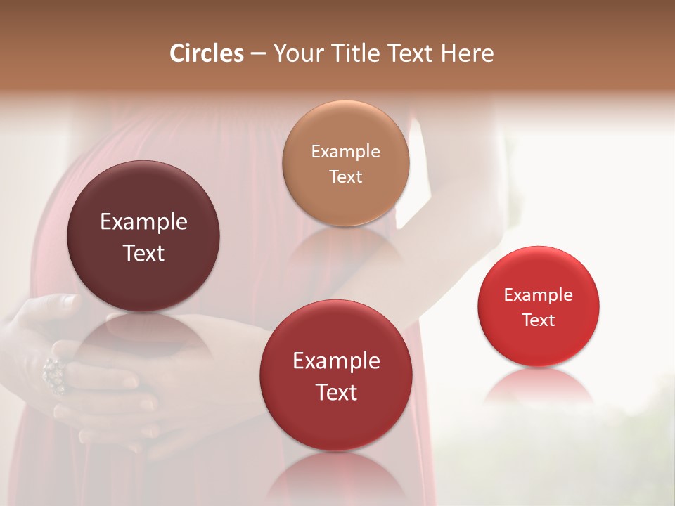 Elbow Maternal Belly PowerPoint Template