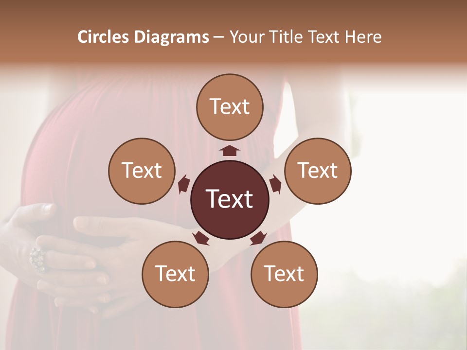 Elbow Maternal Belly PowerPoint Template