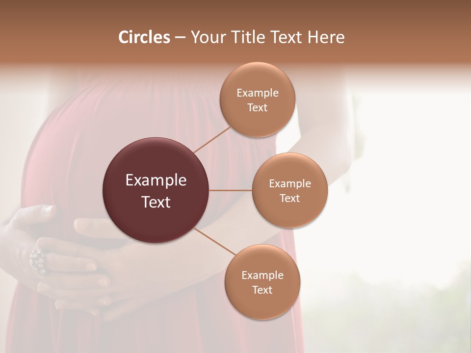 Elbow Maternal Belly PowerPoint Template