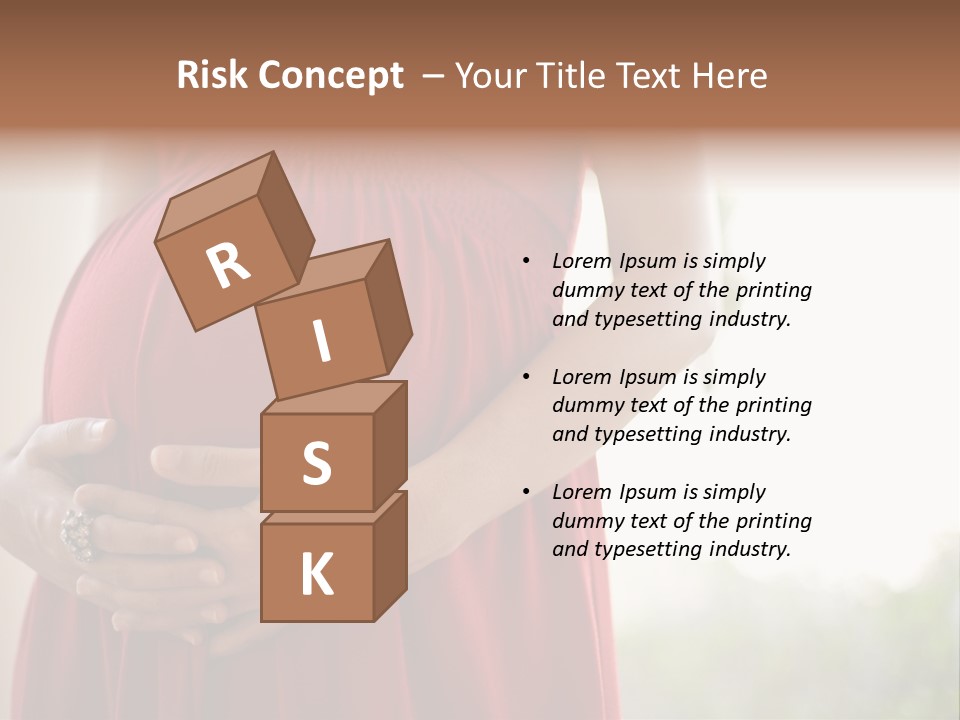 Elbow Maternal Belly PowerPoint Template