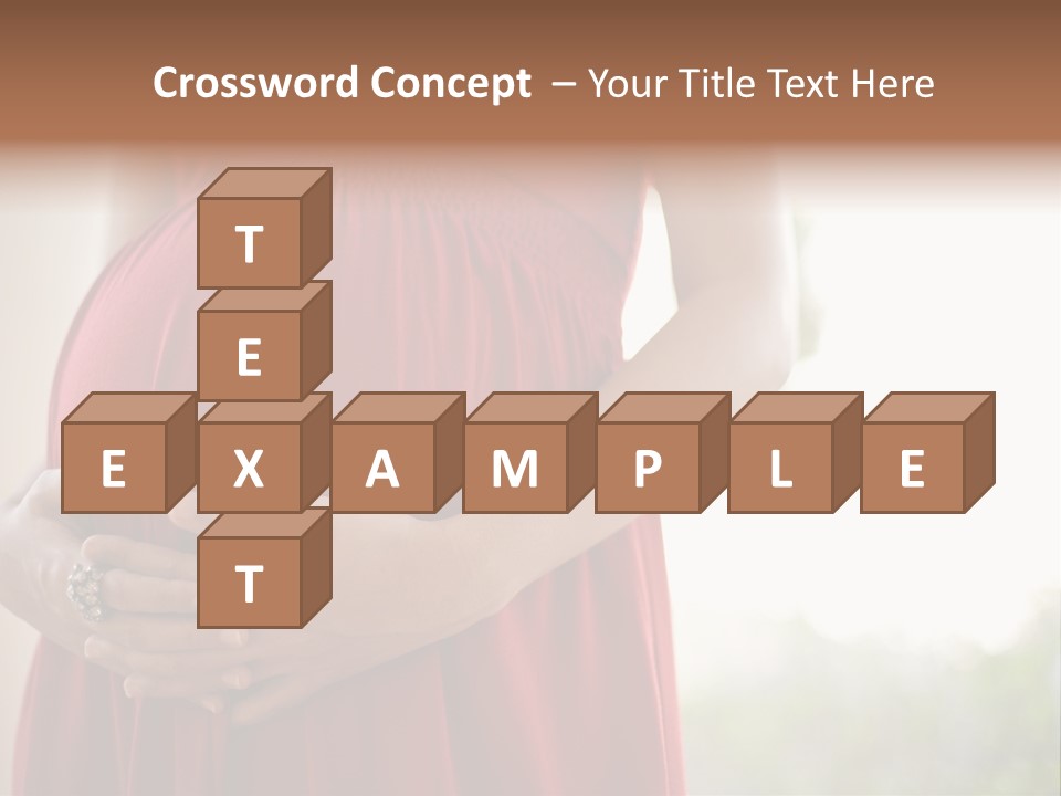 Elbow Maternal Belly PowerPoint Template