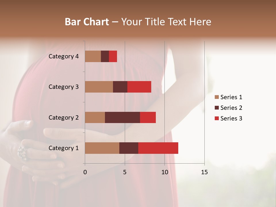 Elbow Maternal Belly PowerPoint Template