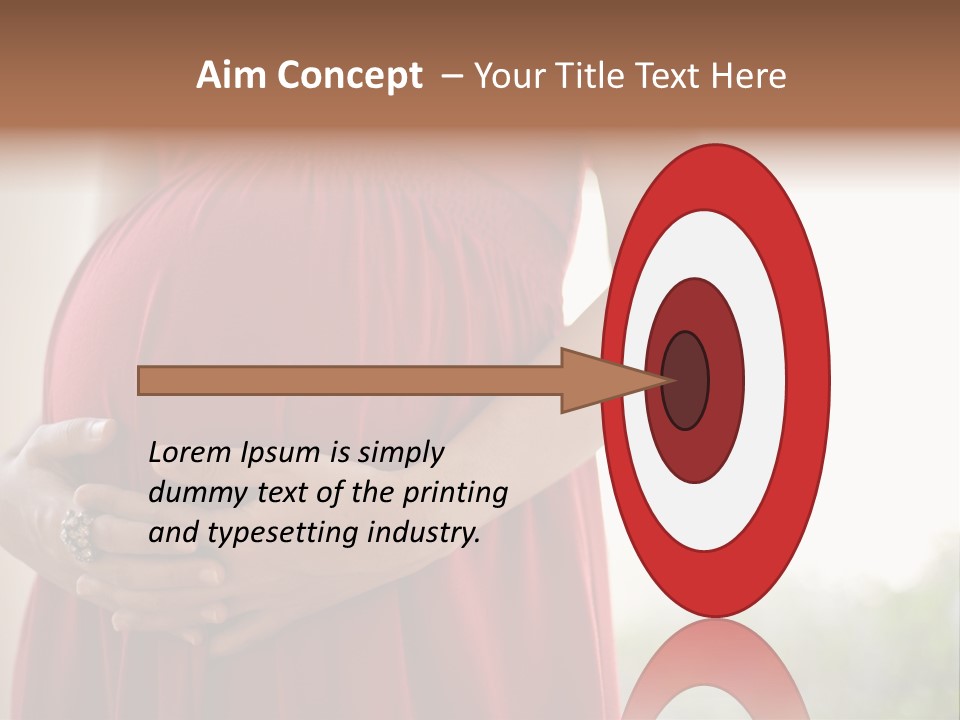 Elbow Maternal Belly PowerPoint Template