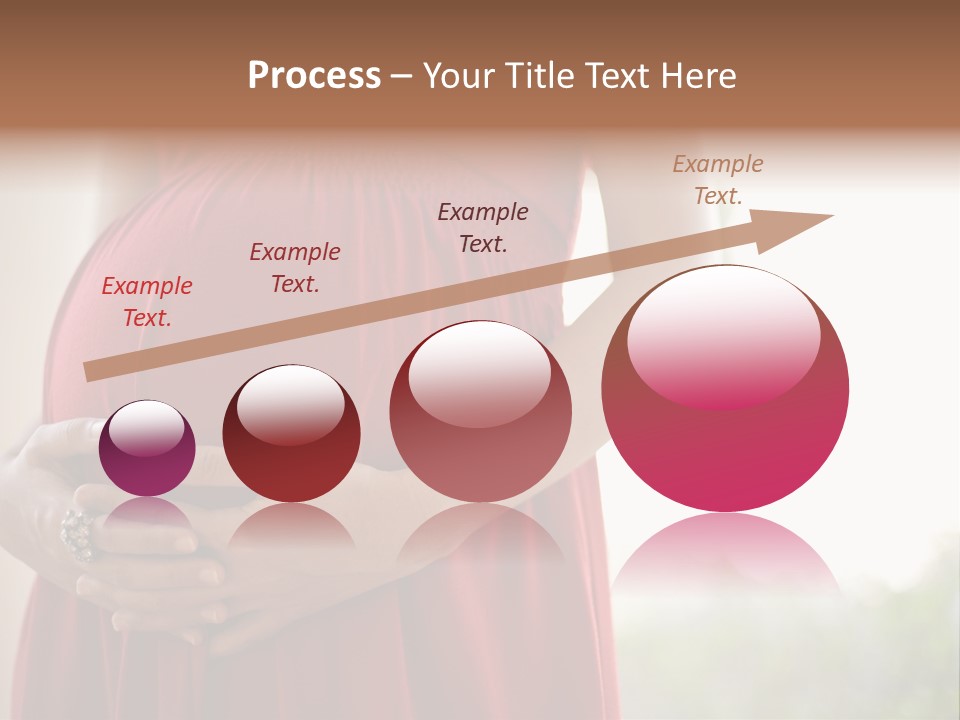 Elbow Maternal Belly PowerPoint Template