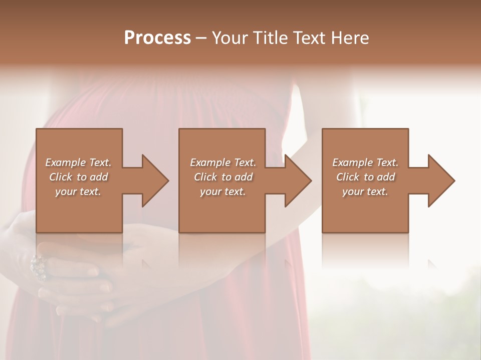 Elbow Maternal Belly PowerPoint Template