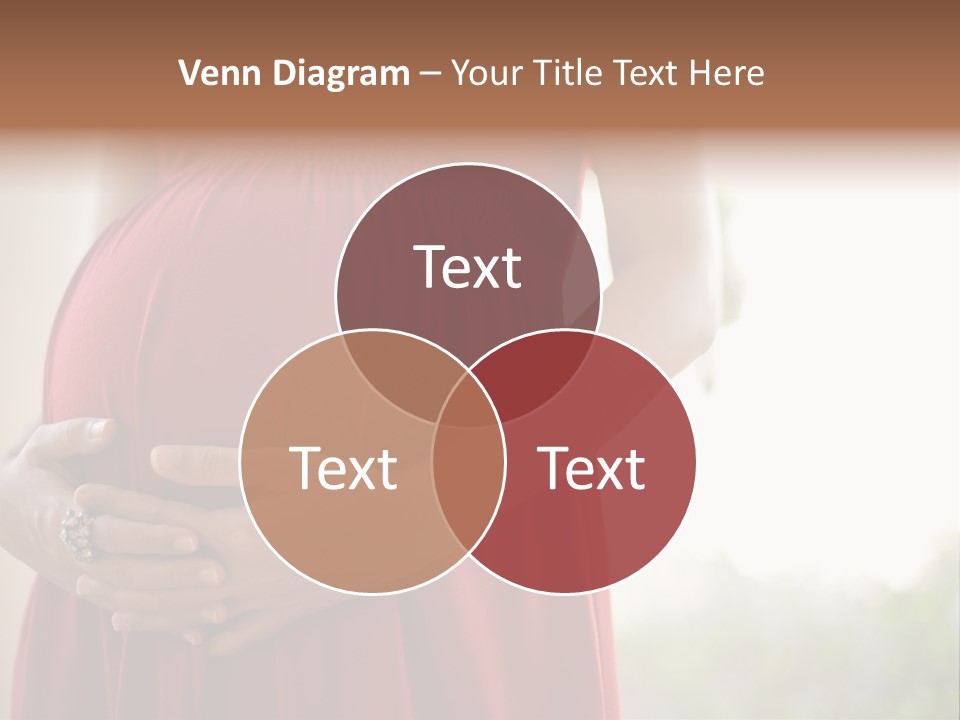 Elbow Maternal Belly PowerPoint Template