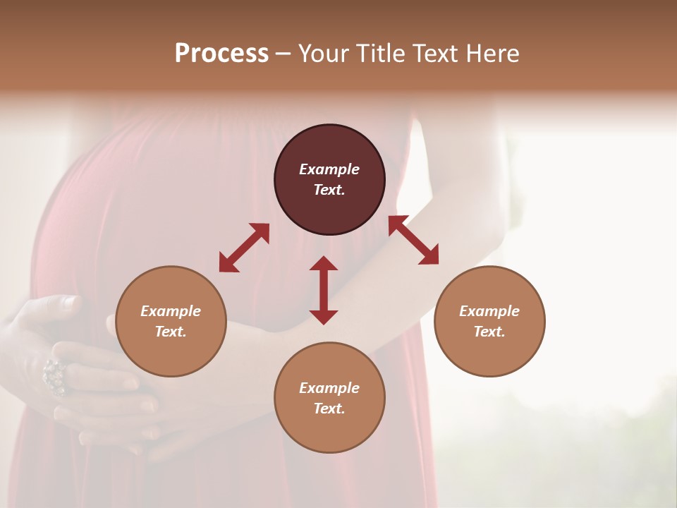Elbow Maternal Belly PowerPoint Template