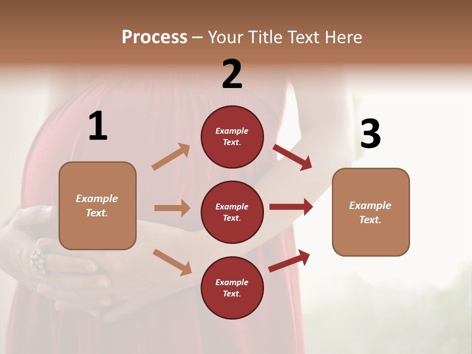 Elbow Maternal Belly PowerPoint Template