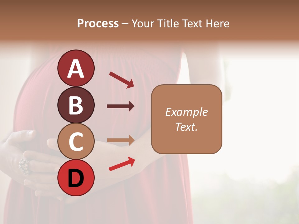 Elbow Maternal Belly PowerPoint Template