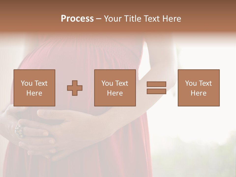 Elbow Maternal Belly PowerPoint Template