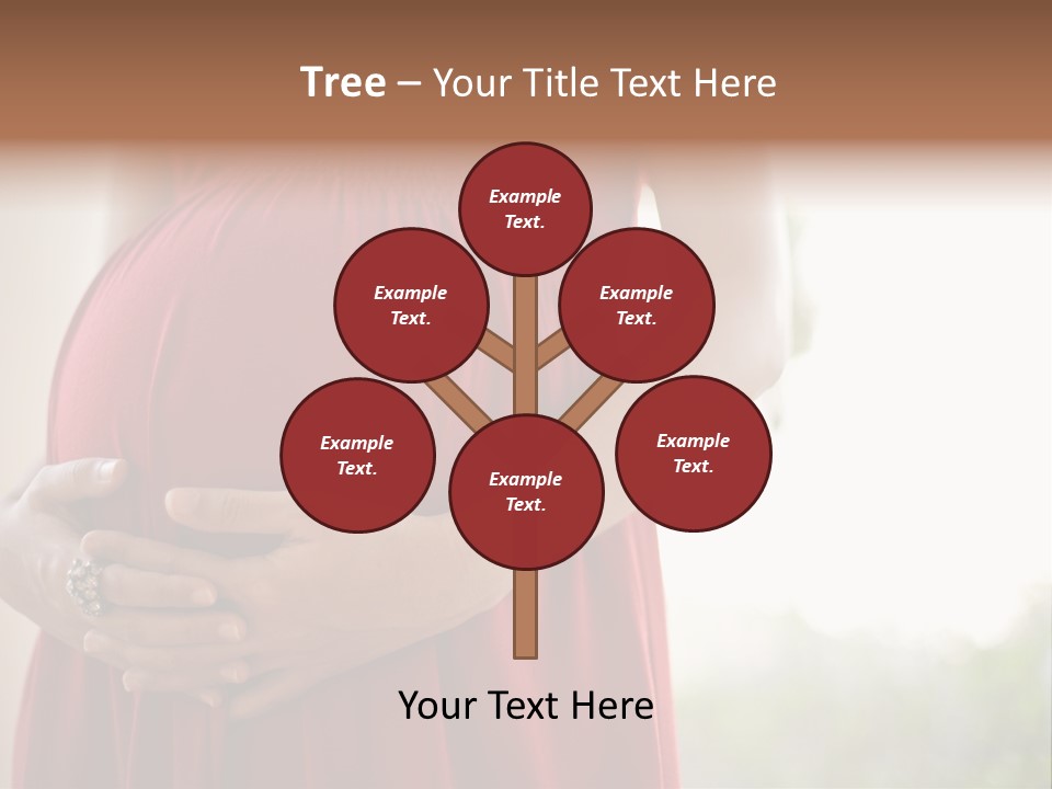 Elbow Maternal Belly PowerPoint Template