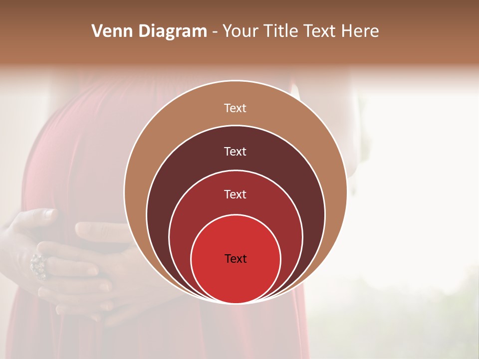 Elbow Maternal Belly PowerPoint Template