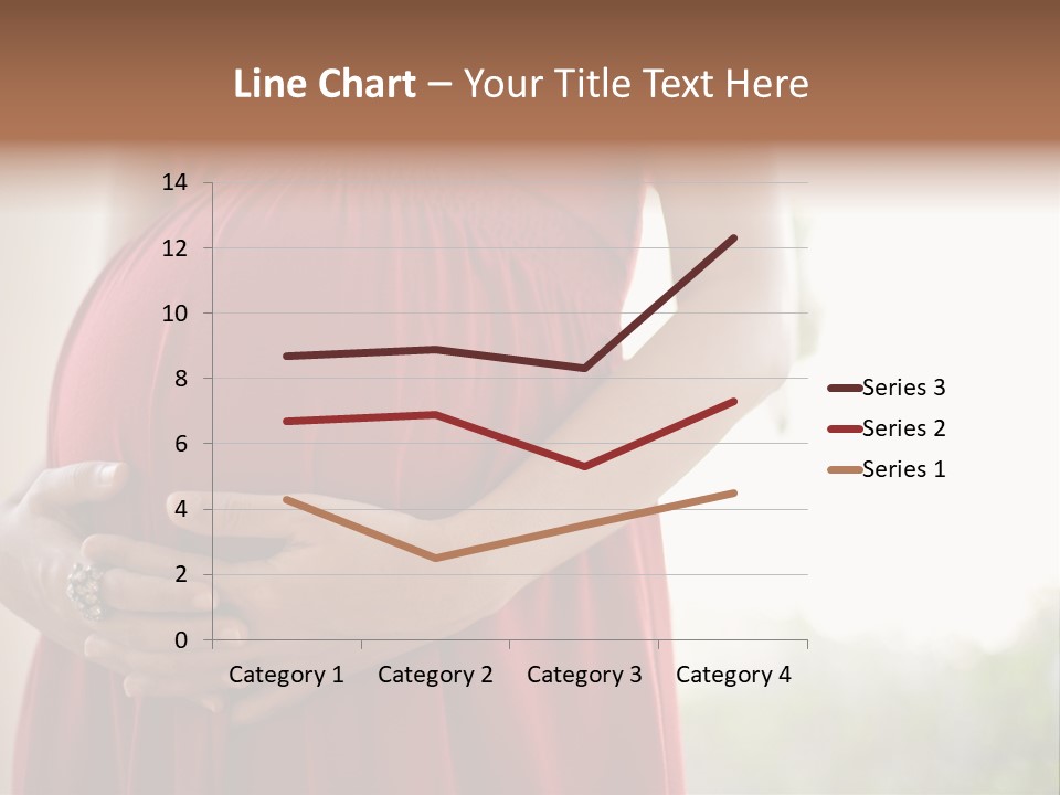 Elbow Maternal Belly PowerPoint Template