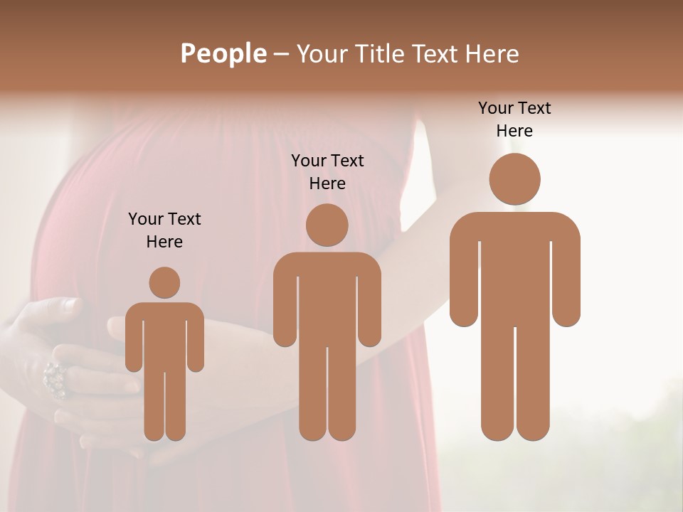 Elbow Maternal Belly PowerPoint Template