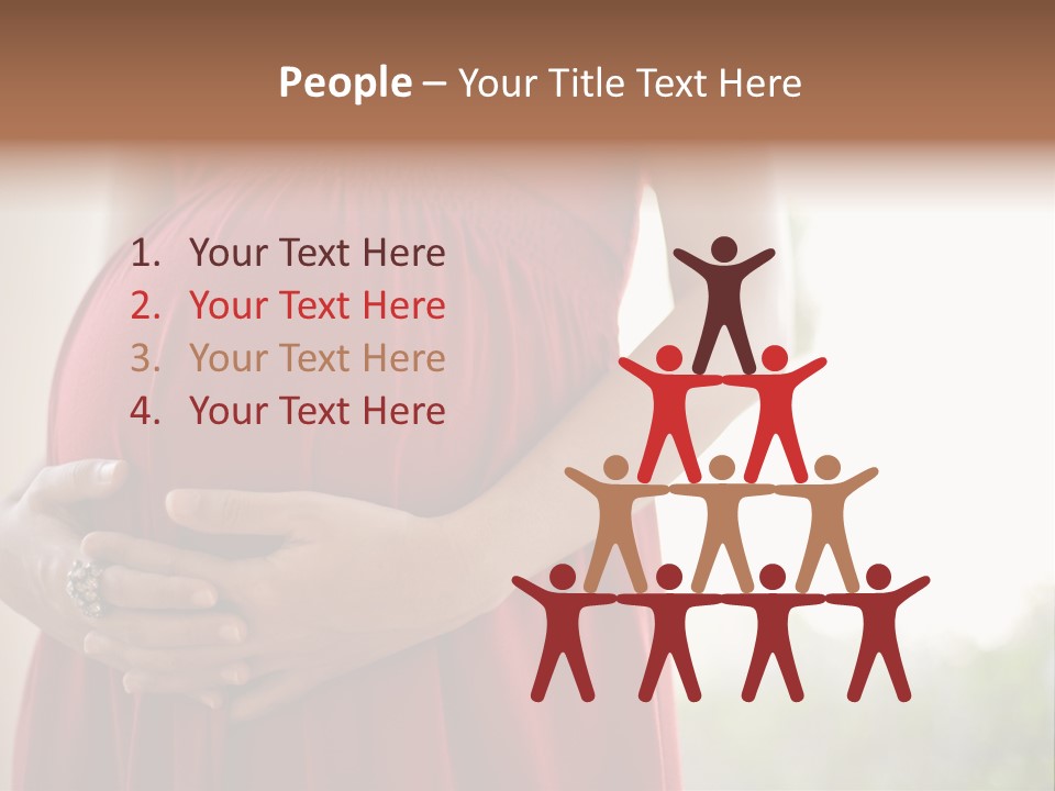 Elbow Maternal Belly PowerPoint Template