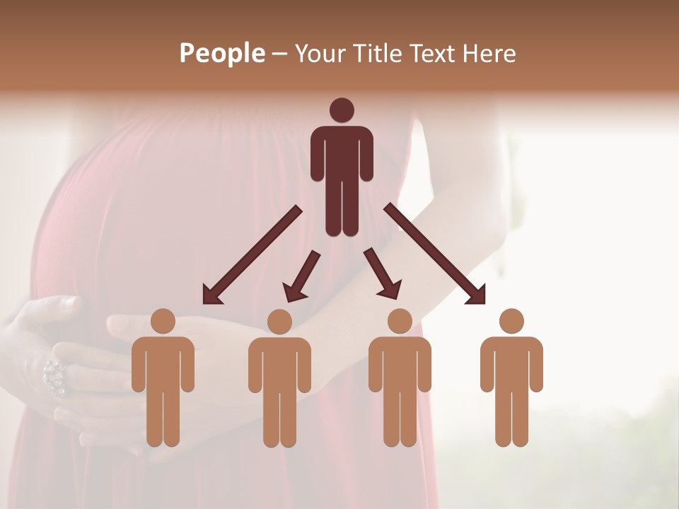 Elbow Maternal Belly PowerPoint Template