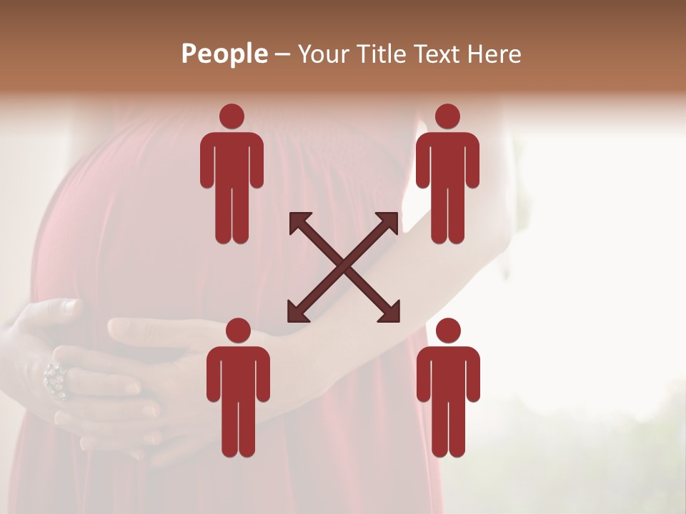 Elbow Maternal Belly PowerPoint Template