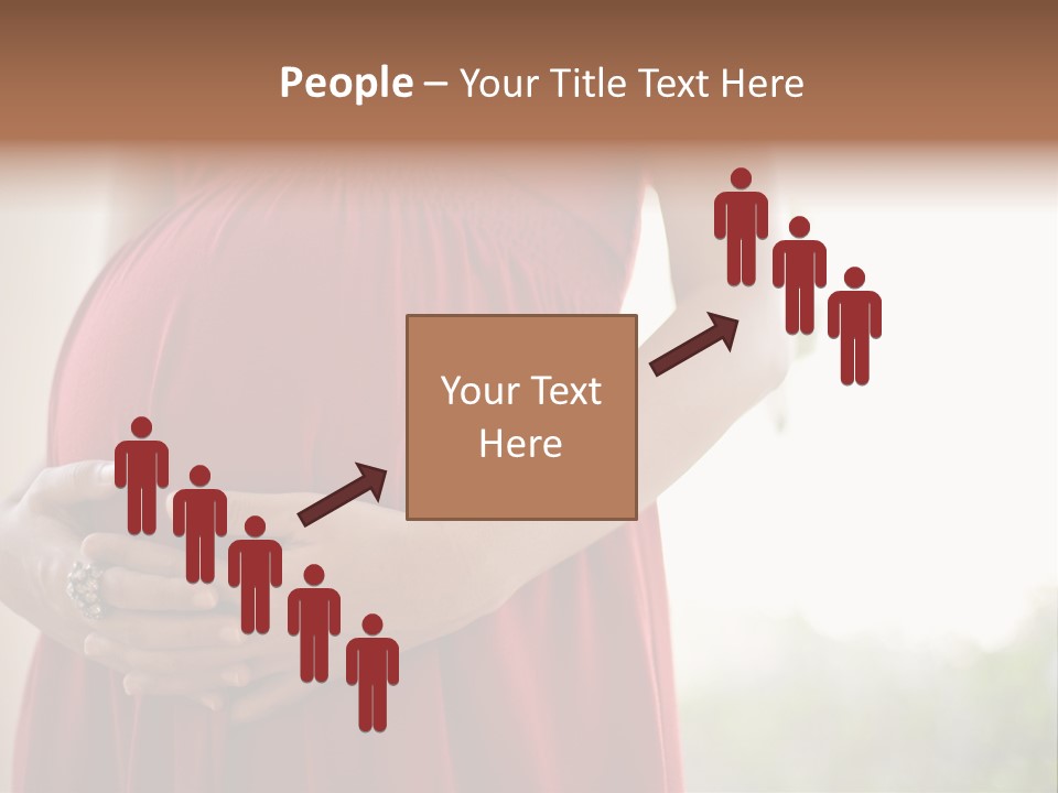 Elbow Maternal Belly PowerPoint Template