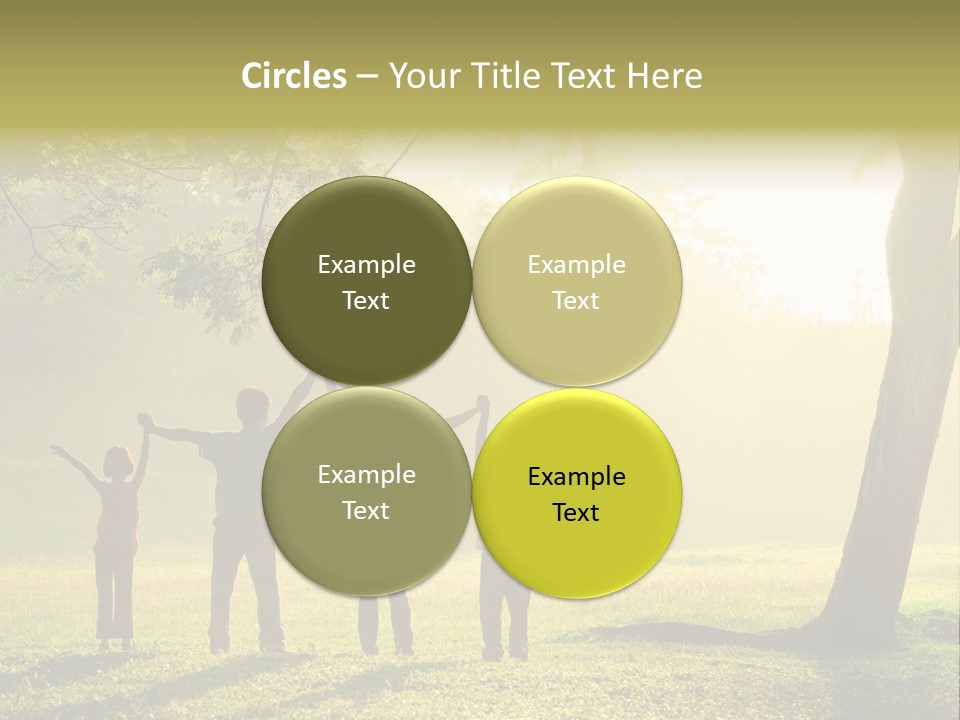 Asian Silhouette Family PowerPoint Template