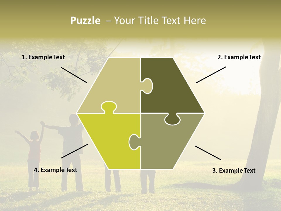 Asian Silhouette Family PowerPoint Template