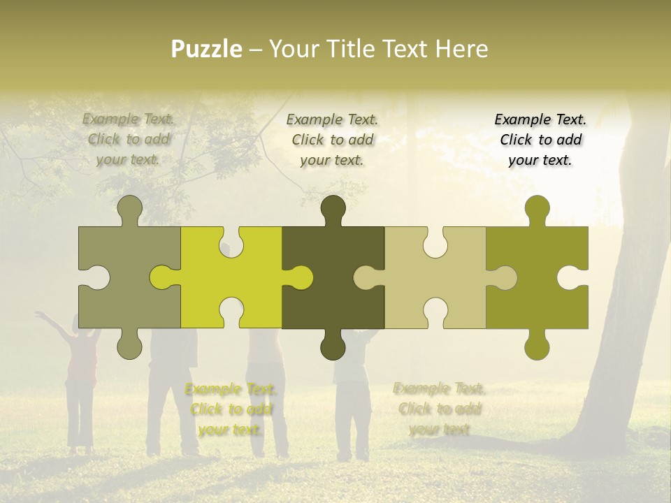 Asian Silhouette Family PowerPoint Template